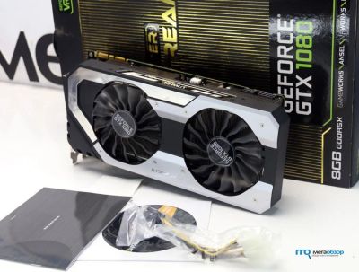 Лот: 13145841. Фото: 1. palit super jetstream gtx 1080... Видеокарты