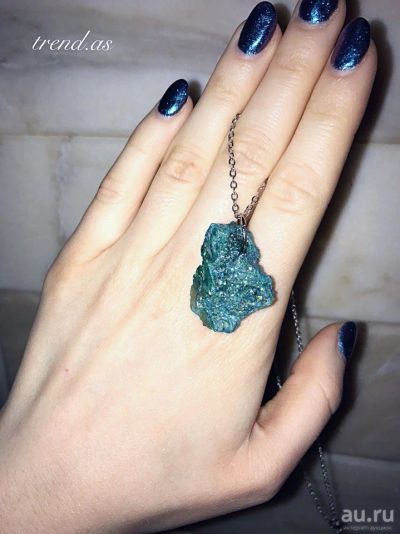 Лот: 8931059. Фото: 1. Цепочка с природным кристаллом... Кулоны, подвески