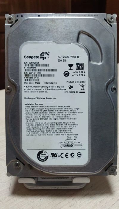 Лот: 20997648. Фото: 1. HDD 500Gb/Seagete /SATA3/3,5"/. Жёсткие диски (HDD)