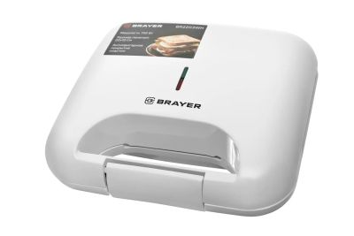 Лот: 23659364. Фото: 1. Сэндвичница BRAYER BR2203WH. Кухонная