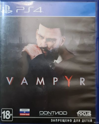 Лот: 17037882. Фото: 1. Vampyr PS4 / Лицензионный диск... Игры для консолей