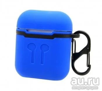 Лот: 16435255. Фото: 1. Чехол для AirPods AAA (синий... Чехлы, бамперы