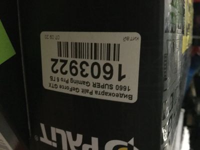 Лот: 16635668. Фото: 1. Palit GeForce gtx 1660 super 6gb. Видеокарты