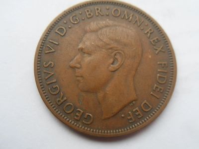 Лот: 10838737. Фото: 1. Великобритания 1 пенни 1949. Великобритания и острова