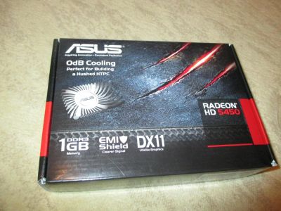 Лот: 6980369. Фото: 1. Видеокарта asus radeon hd5450... Видеокарты