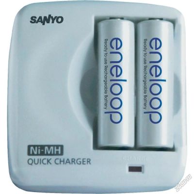 Лот: 5548612. Фото: 1. Зарядное устройство Sanyo Eneloop... Аккумуляторы, зарядные