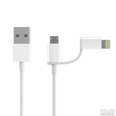 Лот: 13823886. Фото: 1. Кабель (провод) Xiaomi ZMI 2в1... Дата-кабели, переходники