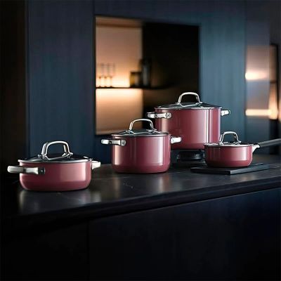 Лот: 25714854. Фото: 1. Набор кастрюль WMF Fusiontec Mineral... Кастрюли
