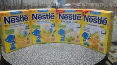 Лот: 6861854. Фото: 1. Каша nestle. Детское питание