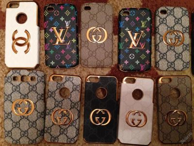 Лот: 4558943. Фото: 1. 10 чехлов Gucci, LV, Chanel для... Чехлы, бамперы