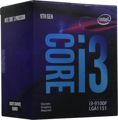 Лот: 14530417. Фото: 1. Intel Core i3 9100F BOX. Процессоры