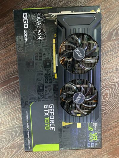 Лот: 18631875. Фото: 1. Видеокарта Palit GeForce GTX 1070... Видеокарты
