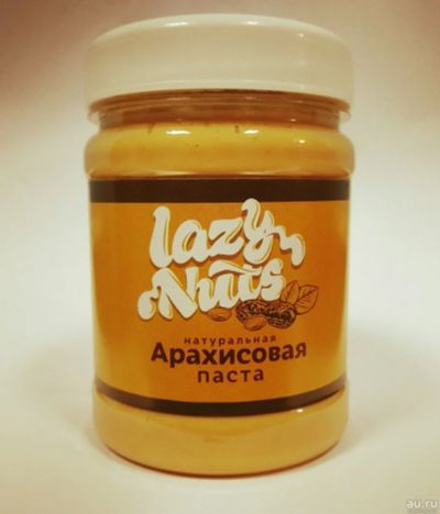 Лот: 13673892. Фото: 1. Lazy Nuts Арахисовая паста натуральная... Диетическое питание
