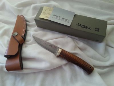 Лот: 8713140. Фото: 1. Японский туристический нож Hattori... Ножи, топоры