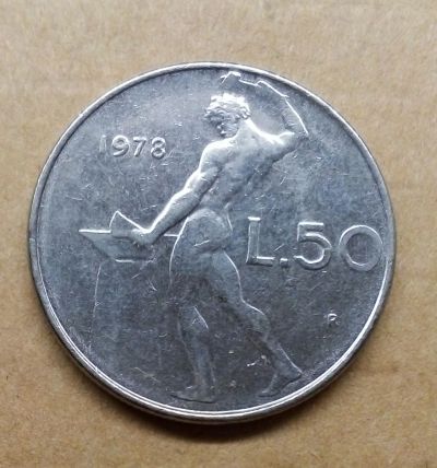Лот: 18793808. Фото: 1. Италия 50 лир 1978 г. Европа