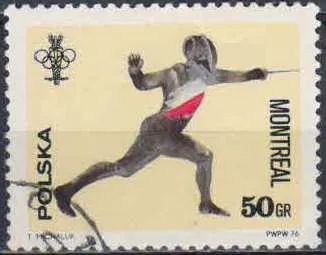 Лот: 21388969. Фото: 1. 1976. Польша. Олимпийские игры... Марки