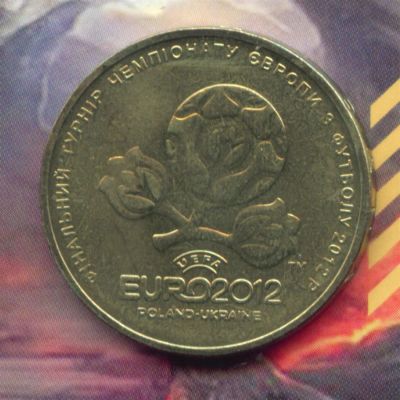 Лот: 3177957. Фото: 1. украина 1 гривна футбол ЕВРО-2012. Европа