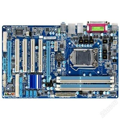 Лот: 2461115. Фото: 1. GIGABYTE GA-P55-UD3L. Материнские платы