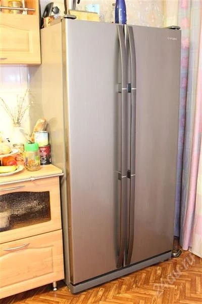 Лот: 1514646. Фото: 1. Двустворчатый холодильник Samsung... Холодильники, морозильные камеры