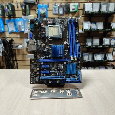 Лот: 24612014. Фото: 1. Мат. плата ASUS P5G41-M LX/LGA775... Материнские платы