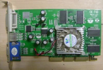 Лот: 6952513. Фото: 1. Видеокарта AGP Radeon 9200-TD1U-64D. Видеокарты