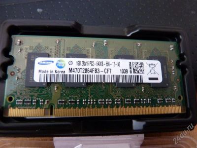 Лот: 911903. Фото: 1. Samsung SO-DIMM DDR2 1024Mb 2Rx16... Оперативная память
