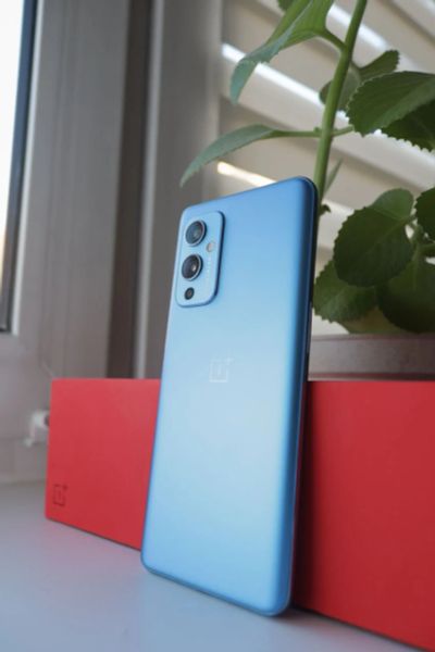Лот: 18774032. Фото: 1. OnePlus 9, голубой, 12/256. Смартфоны