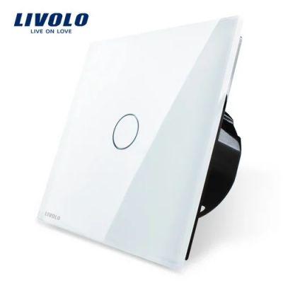 Лот: 6932829. Фото: 1. Выключатель сенсорный Livolo белый. Другое освещение