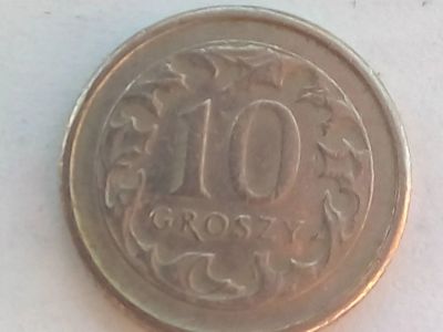 Лот: 16071725. Фото: 1. Монета Польши 10 грошей, медно-никелевая. Европа