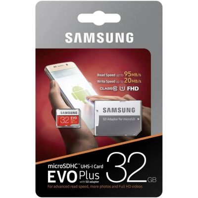 Лот: 1222024. Фото: 1. MicroSD / SDHC 32 GB Карта памяти... Карты памяти