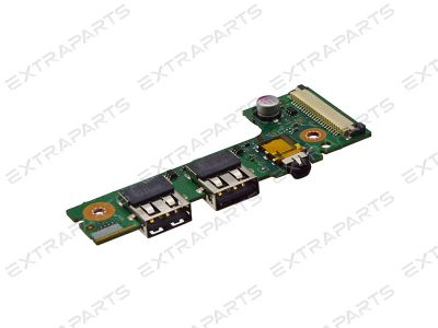 Лот: 15966429. Фото: 1. Плата с разъемами 2*USB+аудио... Шлейфы, кабели, переходники