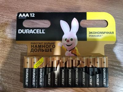 Лот: 19448273. Фото: 1. Батарейки 🔋 Duracell Мизинчиковые... Батарейки, аккумуляторы, элементы питания