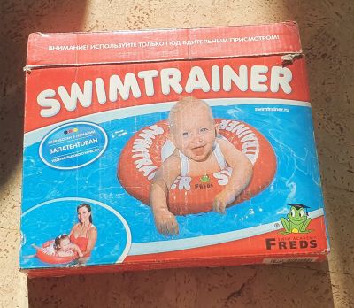 Лот: 20336616. Фото: 1. бу надувной круг Swimtrainer 3м-4г. Другое (дети растут)