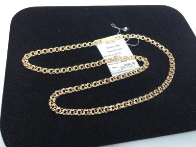 Лот: 4916642. Фото: 1. Цепь золотая новая Бисмарк 24... Цепочки