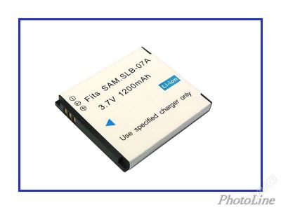 Лот: 5976223. Фото: 1. Аккумулятор батарея SLB-07A для... Аккумуляторы, зарядные