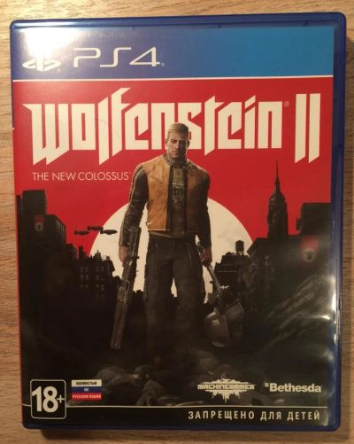 Лот: 10830121. Фото: 1. Wolfenstein 2 (PS4, Playstation... Игры для консолей