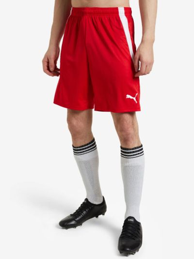 Лот: 22443935. Фото: 1. Шорты мужские PUMA teamLIGA, Красный. Шорты