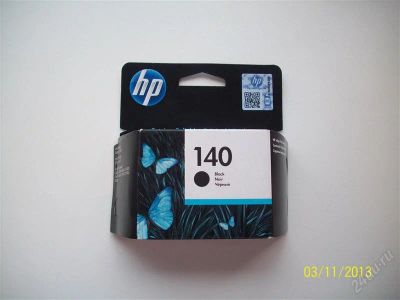 Лот: 2693418. Фото: 1. Черный струйный картридж hp 140. Струйные принтеры