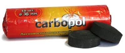 Лот: 7353068. Фото: 1. Уголь древесный для кальяна Carbopol... Аксессуары и запчасти для кальянов