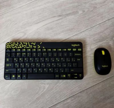 Лот: 20506975. Фото: 1. Клавиатура+мышь беспроводная Logitech... Клавиатуры и мыши