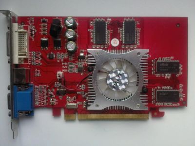 Лот: 4760596. Фото: 1. Видеокарта Palit Radeon X550 128Mb. Видеокарты