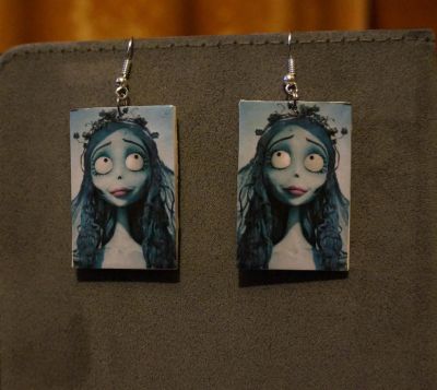 Лот: 4171638. Фото: 1. Серьги "Corpse Bride" ( Труп невесты... Бижутерия ручной работы