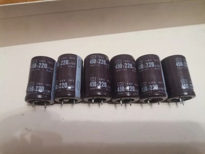 Лот: 24963007. Фото: 1. Конденсатор 450v 220мкф (цена... Конденсаторы