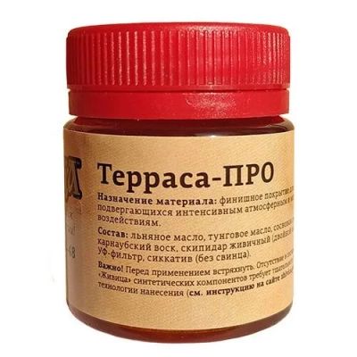 Лот: 13937618. Фото: 1. Масло для дерева Терраса «Живица... Краски, лаки, растворитель