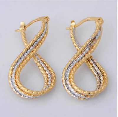 Лот: 3853556. Фото: 1. Серьги Gorgeous 14K Solid Yellow... Серьги, каффы