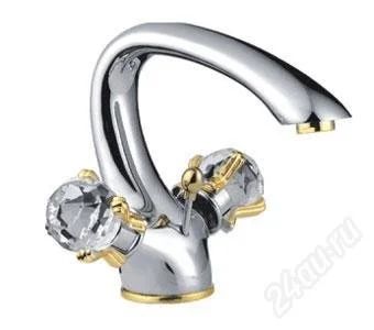 Лот: 2654032. Фото: 1. Смеситель д/умыв. Frap золото... Смесители