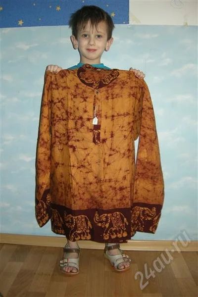 Лот: 259068. Фото: 1. Настоящая индийская рубаха. Рубашки, водолазки