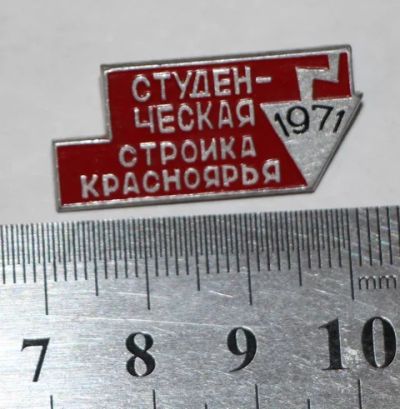 Лот: 7851494. Фото: 1. Знак Студенческая стройка красноярья... Сувенирные