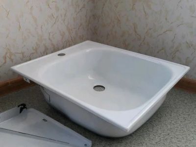 Лот: 11023511. Фото: 1. Раковина железная. Раковины, умывальники