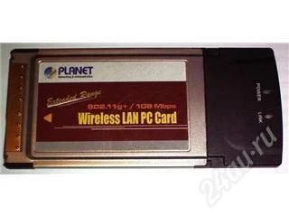 Лот: 140284. Фото: 1. Wireless LAN PS Card PLANET Model... WiFi, Bluetooth адаптеры